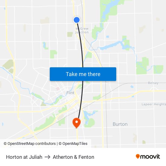 Horton at Juliah to Atherton & Fenton map