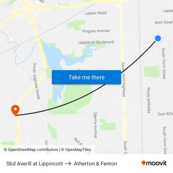 Sbd Averill at Lippincott to Atherton & Fenton map