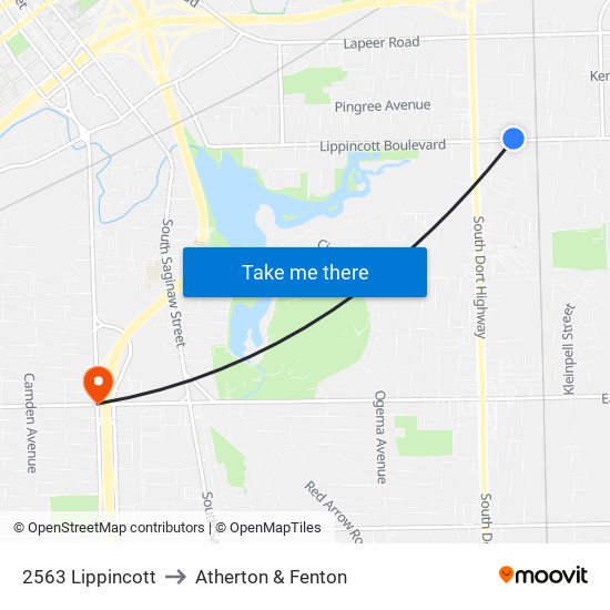 2563 Lippincott to Atherton & Fenton map