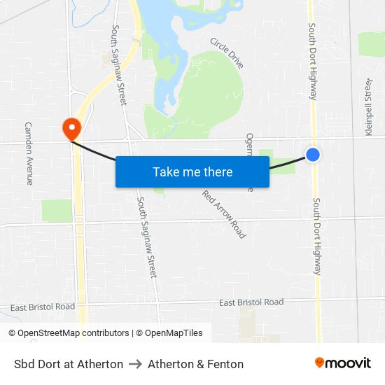 Sbd Dort at Atherton to Atherton & Fenton map