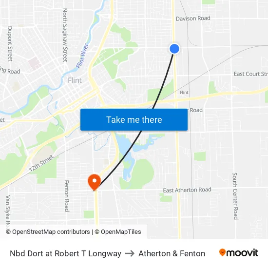 Nbd Dort at Robert T Longway to Atherton & Fenton map