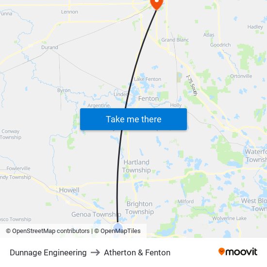 Dunnage Engineering to Atherton & Fenton map