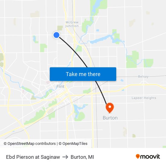 Ebd Pierson at Saginaw to Burton, MI map