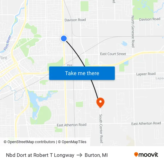 Nbd Dort at Robert T Longway to Burton, MI map