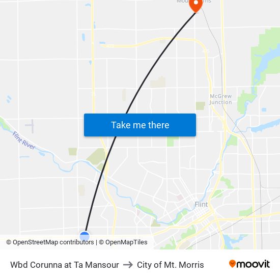 Wbd Corunna at Ta Mansour to City of Mt. Morris map