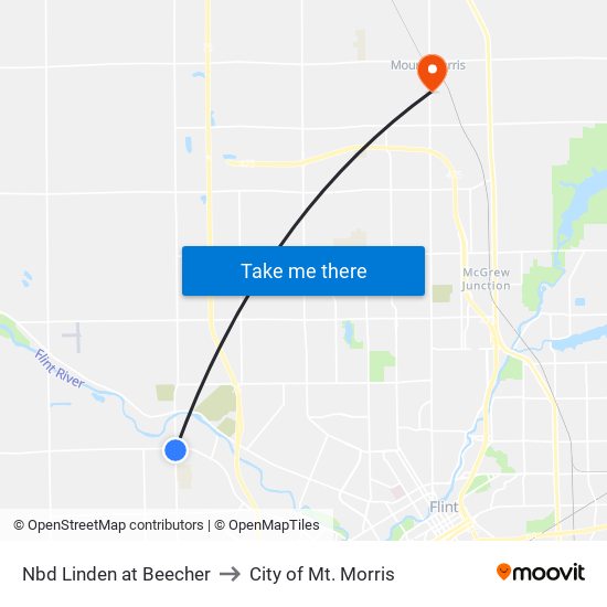 Nbd Linden at Beecher to City of Mt. Morris map