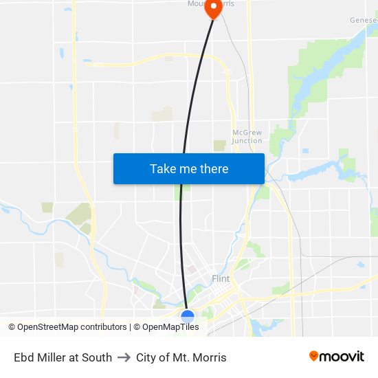 Ebd Miller at South to City of Mt. Morris map