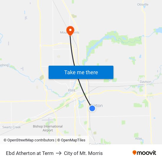 Ebd Atherton at Term to City of Mt. Morris map