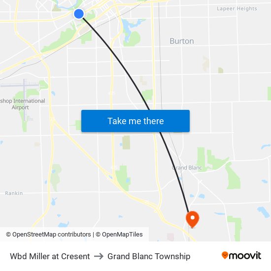 Wbd Miller at Cresent to Grand Blanc Township map