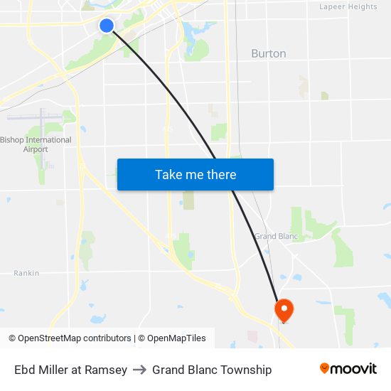 Ebd Miller at Ramsey to Grand Blanc Township map