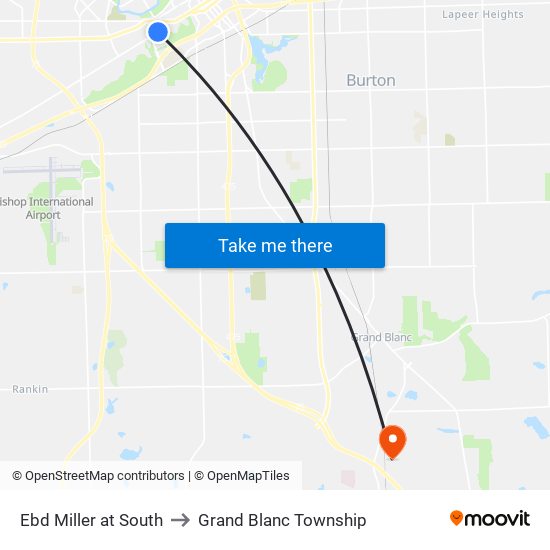 Ebd Miller at South to Grand Blanc Township map