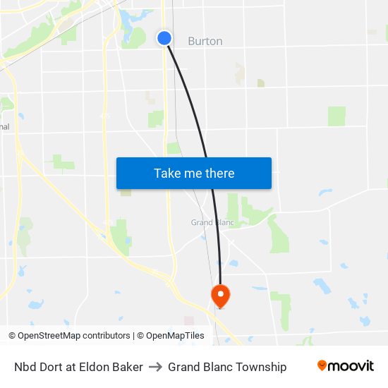 Nbd Dort at Eldon Baker to Grand Blanc Township map