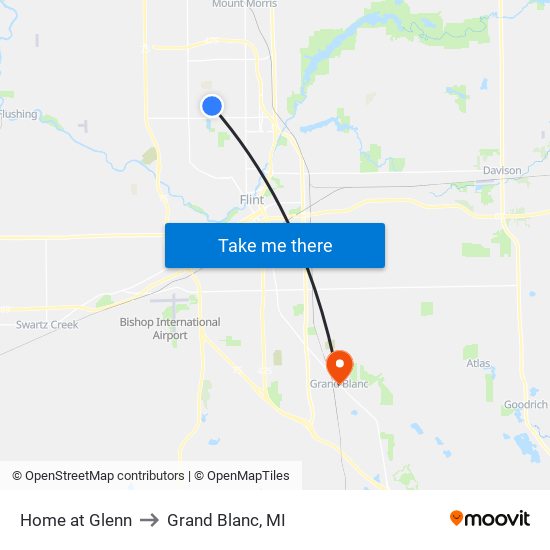 Home at Glenn to Grand Blanc, MI map