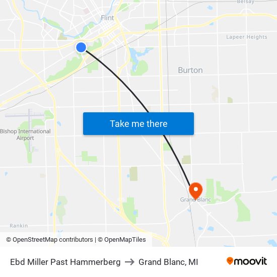 Ebd Miller Past Hammerberg to Grand Blanc, MI map