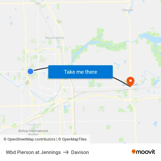 Wbd Pierson at Jennings to Davison map