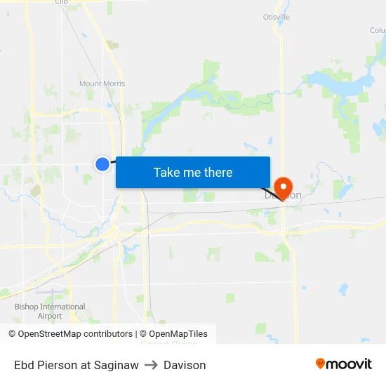 Ebd Pierson at Saginaw to Davison map