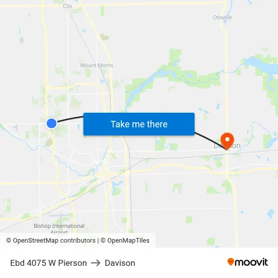 Ebd 4075 W Pierson to Davison map