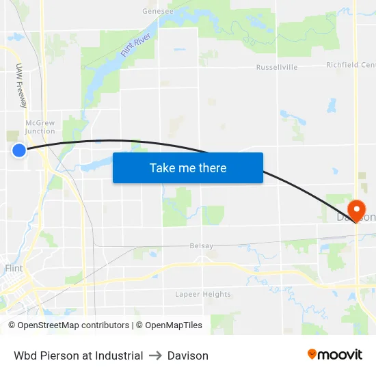 Wbd Pierson at Industrial to Davison map