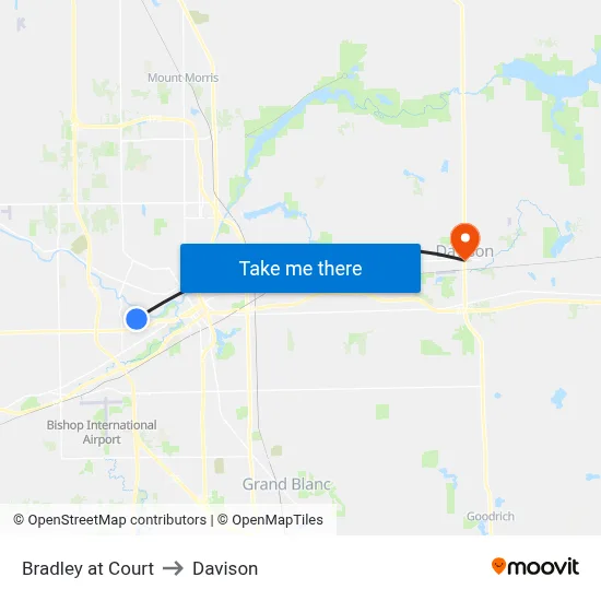 Bradley at Court to Davison map