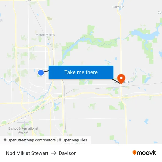 Nbd Mlk at Stewart to Davison map