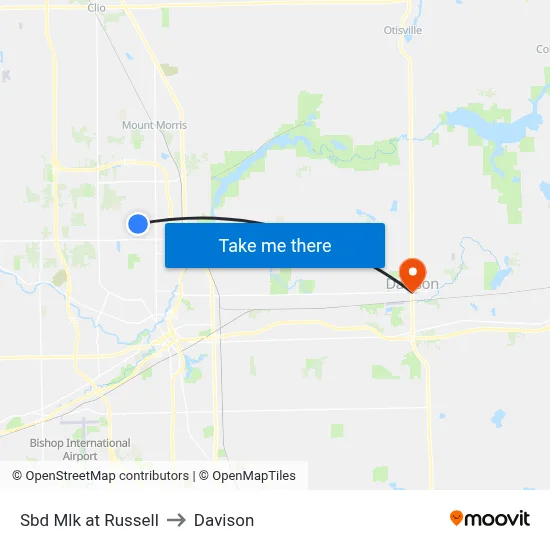 Sbd Mlk at Russell to Davison map