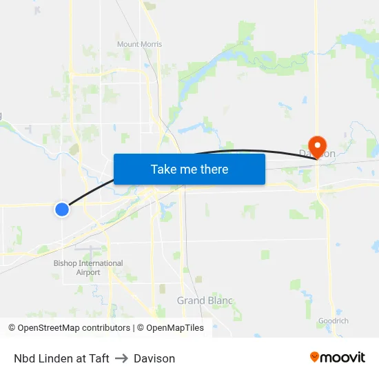 Nbd Linden at Taft to Davison map