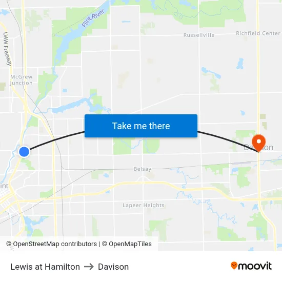 Lewis at Hamilton to Davison map