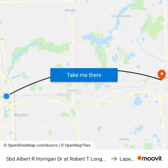 Sbd Albert R Horrigan Dr at Robert T Longway to Lapeer map