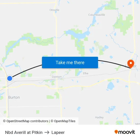 Nbd Averill at Pitkin to Lapeer map