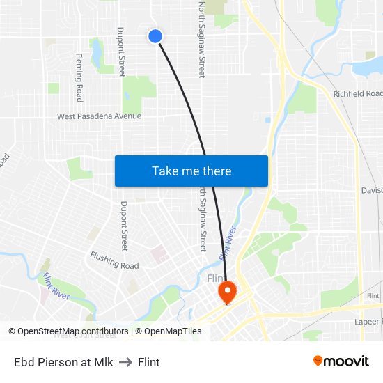 Ebd Pierson at Mlk to Flint map