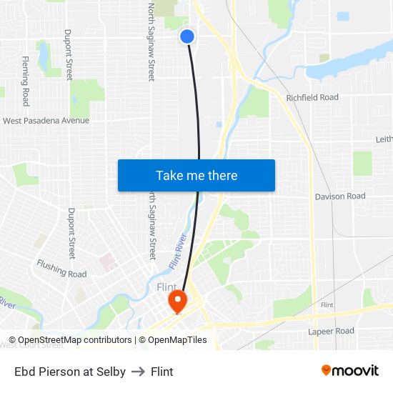 Ebd Pierson at Selby to Flint map