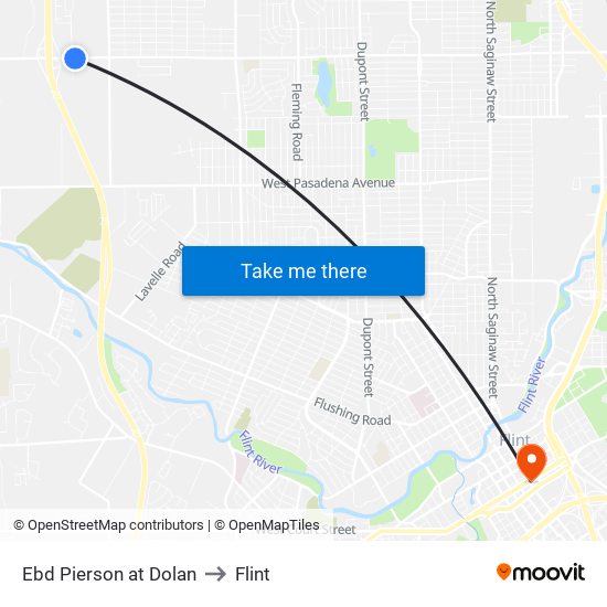 Ebd Pierson at Dolan to Flint map