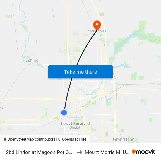 Sbd Linden at Magoo's Pet Outlet to Mount Morris MI USA map