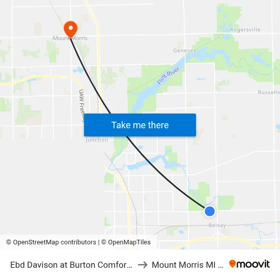 Ebd Davison at Burton Comfort Care to Mount Morris MI USA map