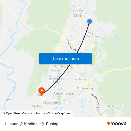 Hijauan @ Kinding to Pusing map