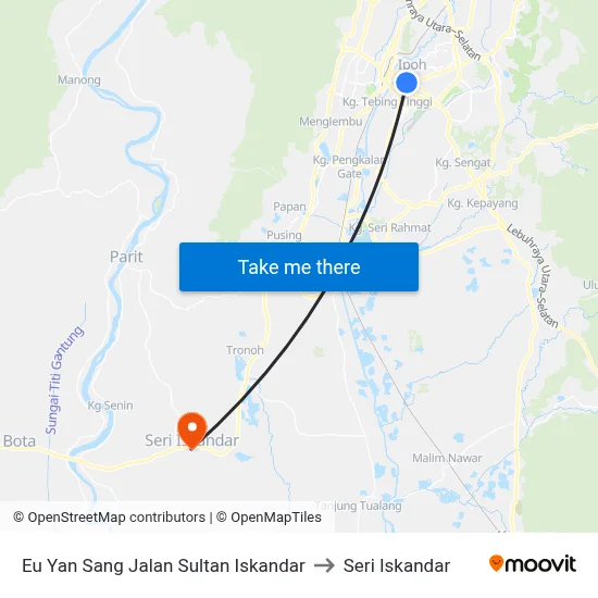Eu Yan Sang Jalan Sultan Iskandar to Seri Iskandar map