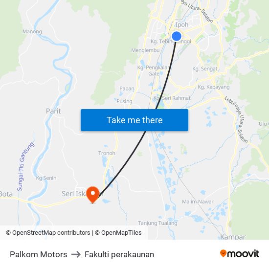 Palkom Motors to Fakulti perakaunan map