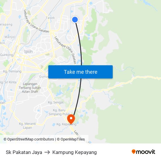 Sk Pakatan Jaya to Kampung Kepayang map
