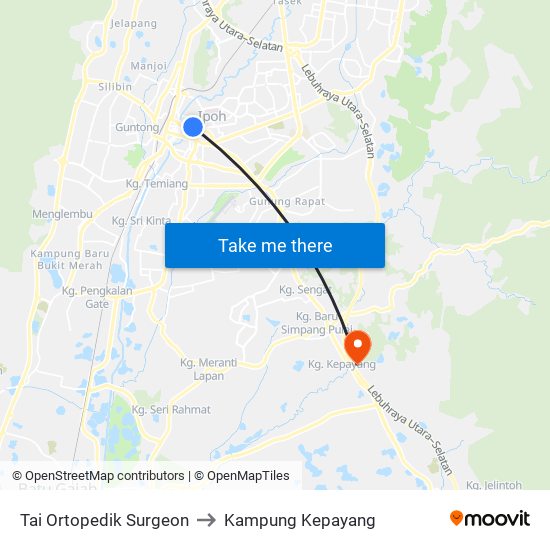 Tai Ortopedik Surgeon to Kampung Kepayang map