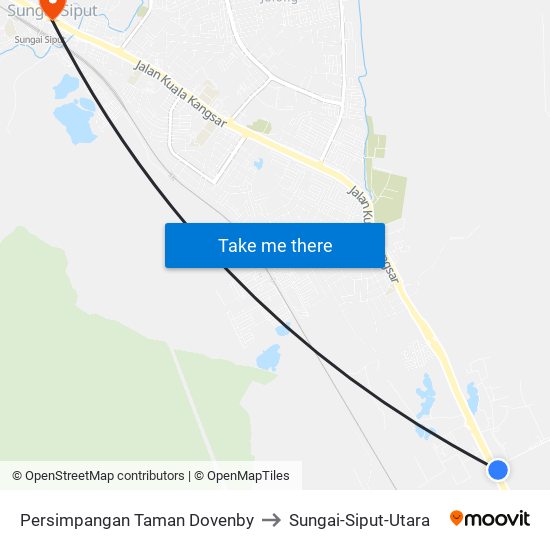 Persimpangan Taman Dovenby to Sungai-Siput-Utara map