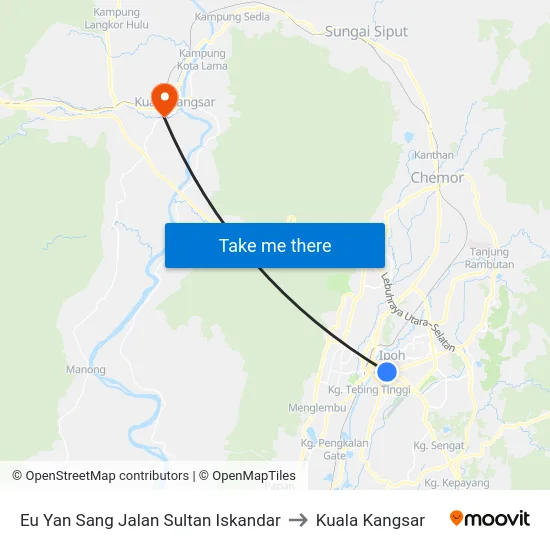 Eu Yan Sang Jalan Sultan Iskandar to Kuala Kangsar map