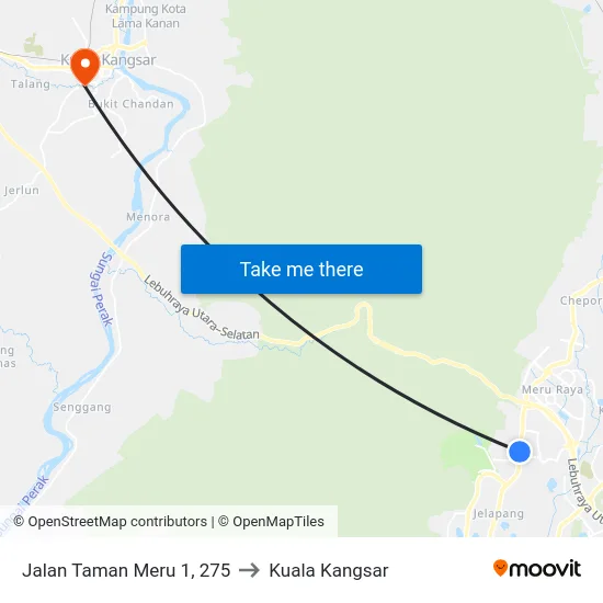 Jalan Taman Meru 1, 275 to Kuala Kangsar map