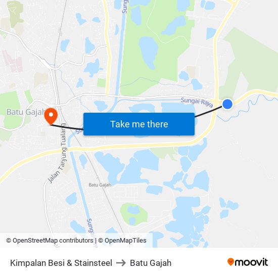 Kimpalan Besi & Stainsteel to Batu Gajah map