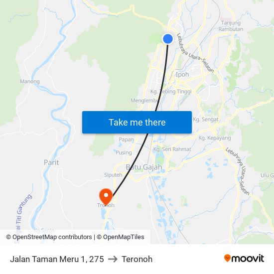 Jalan Taman Meru 1, 275 to Teronoh map