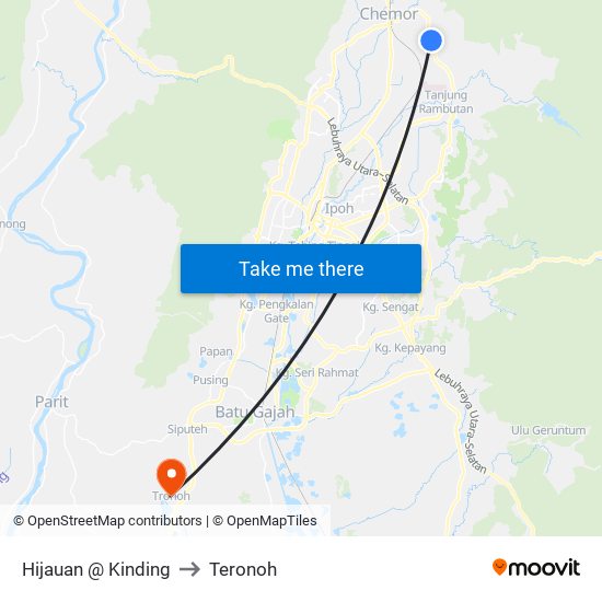 Hijauan @ Kinding to Teronoh map