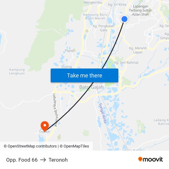 Opp. Food 66 to Teronoh map