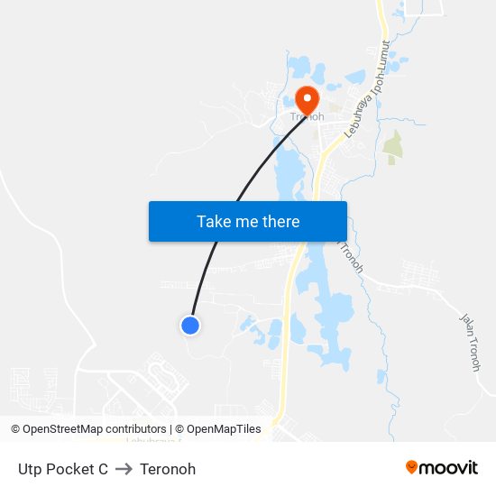 Utp Pocket C to Teronoh map