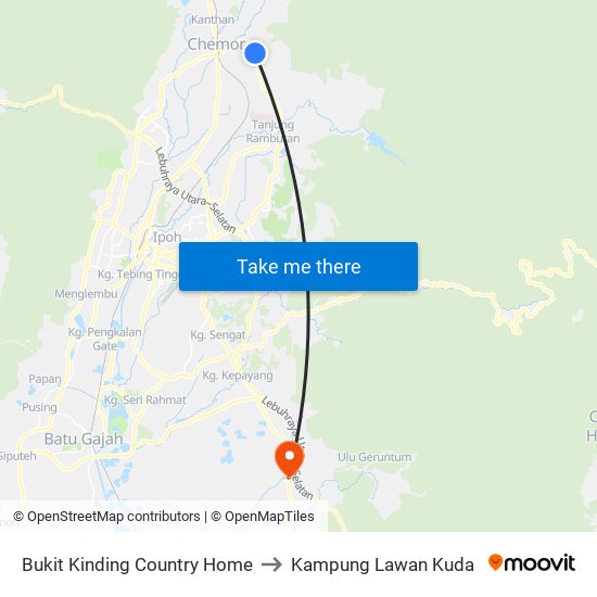 Bukit Kinding Country Home to Kampung Lawan Kuda map
