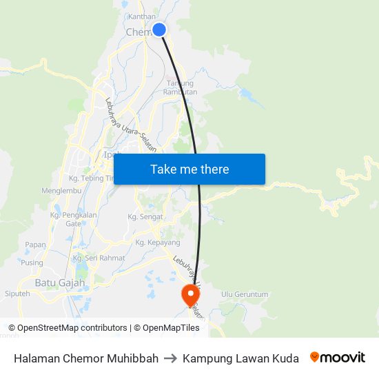 Halaman Chemor Muhibbah to Kampung Lawan Kuda map