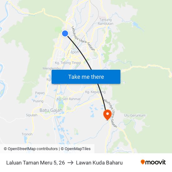 Laluan Taman Meru 5, 26 to Lawan Kuda Baharu map